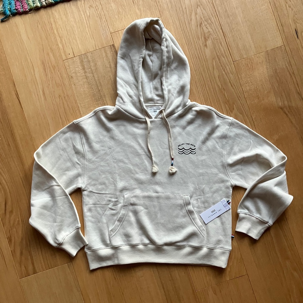 Sol Angeles Enjoy the Now highland hoodie, small NWT